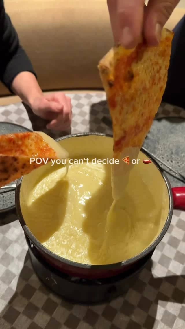 Pizzastück trifft Fondue — nur in Basel