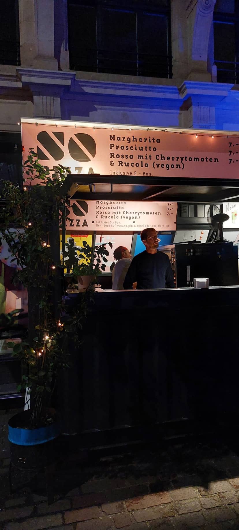 SO Pizza Pop-up am Abend