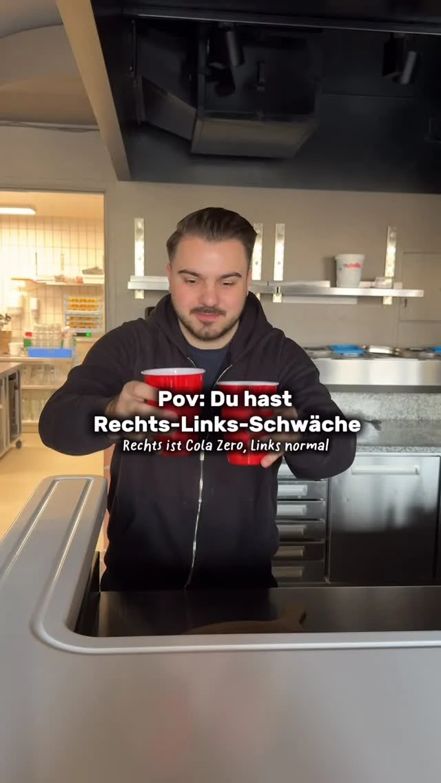 Rechts ist Cola Zero, links normal